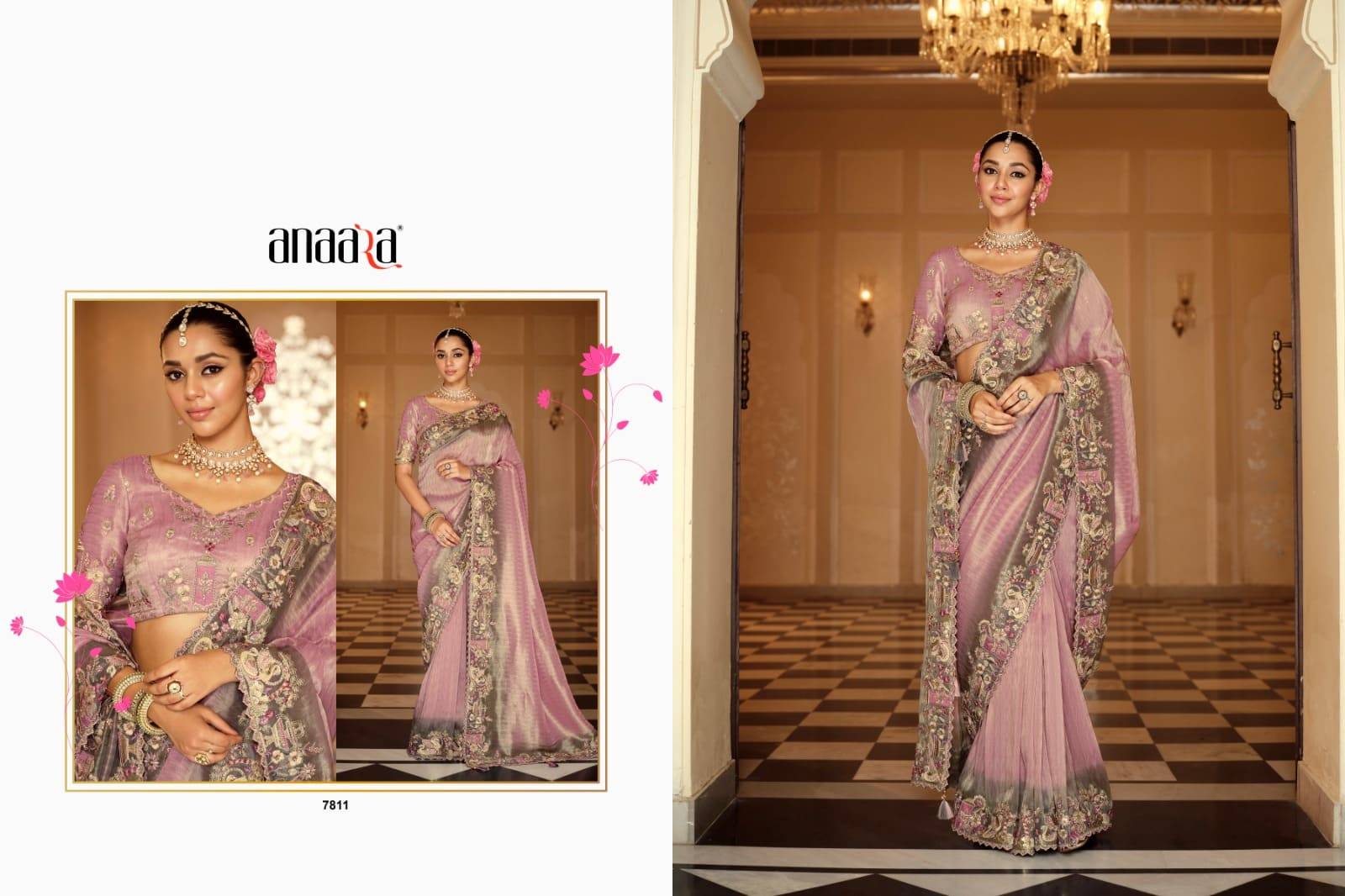 Anaara 7801 Series By Tathastu 7801 To 7812 Series Indian Traditional Bridal Wear Collection Beautiful Stylish Fancy Colorful Party Wear & Occasional Wear Silk Sarees At Wholesale Price